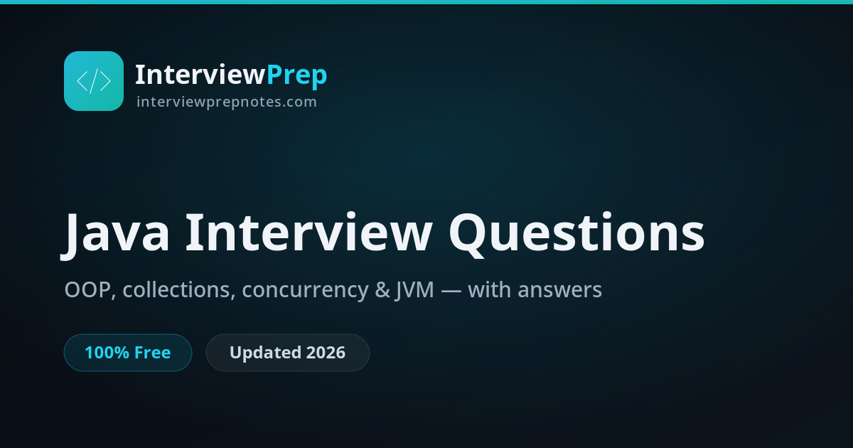 200+ Java Interview Questions & Answers for Freshers & Experienced ...